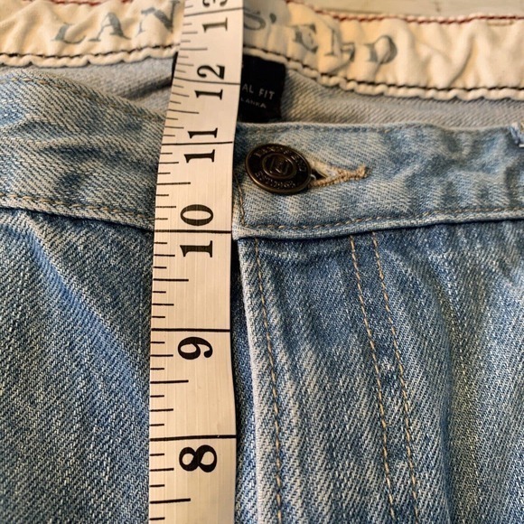 Lands' End Traditional Fit Straight Jeans Mens 36x29 Medium Blue Denim - Picture 5 of 8